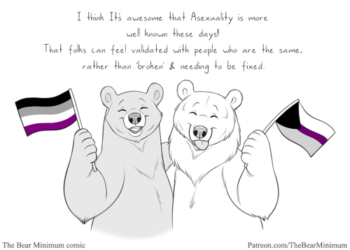 bearlyfunctioning: Comic #261: - Growing up Ace - Website links: here!   Being pride month I wanted 