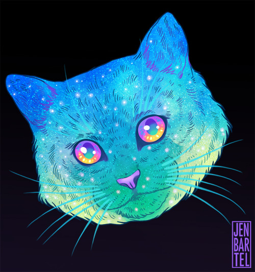 jenbartel:✨GALACTIC CATS✨This little passion project grew out of my love for the 2 most important th