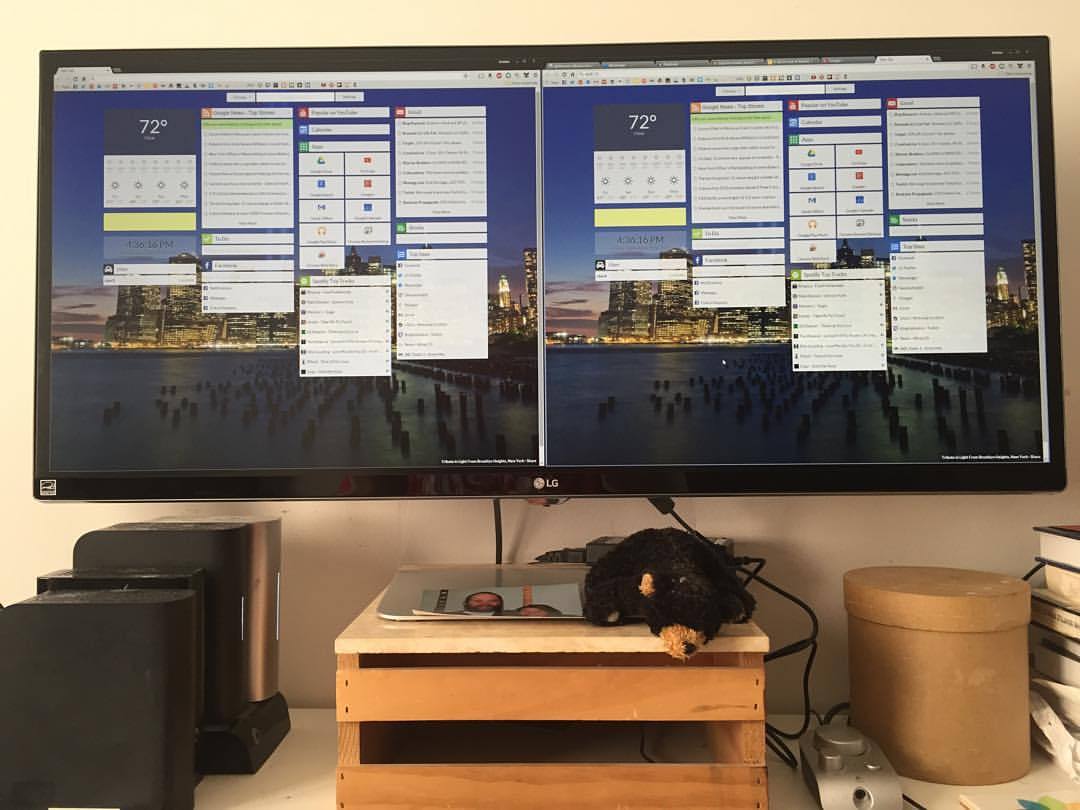Definitely jealous of the mammoth monitor @cornwellius just got today! 34&quot;