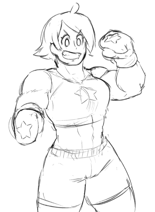 shoguchime:  The big boxing champ, Starr! She’s always got a big ole’ sparkly smile! 