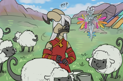 sneaky-taffer:mireu is just that bad at milking sheep