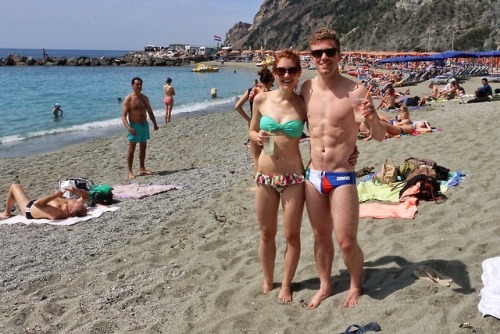 Speedos make the lady happy.
