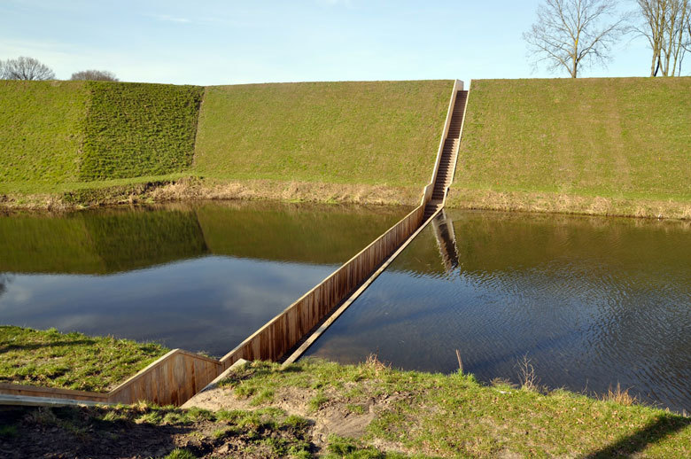 escapekit:  Moses Bridge This sunken bridge designed by Ro &amp; AD Architects