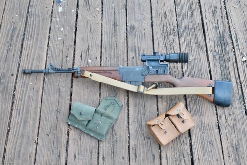 yeoldegunporn:MAS 49/56 The Mas 49/56 was France’s first semi automatic service rifle. There was no 