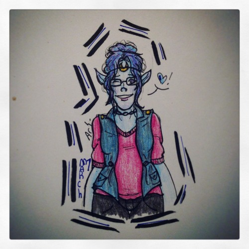 Two Doodles Of The Highroller Girls In Outfits I Wore A Few Weeks Ago. My Tumblr App Broke So I Didn't
