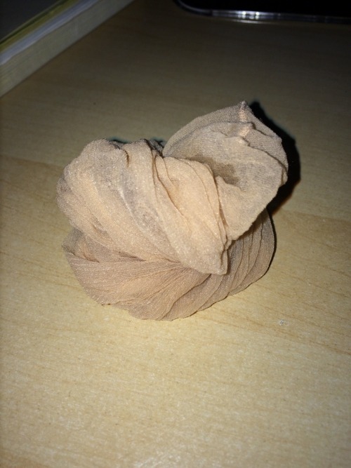 everythingnylon:  I got a hold of my good friend Deanna’s sweaty knee highs right after she took them off and filled them with cum while she was in the other room :)