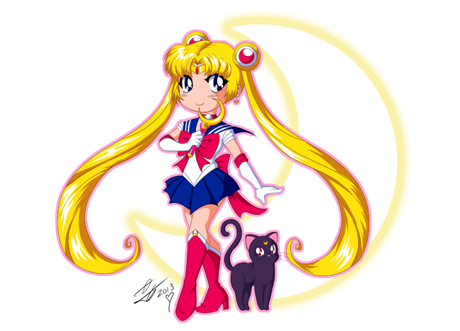 simplysailormoon:  ginnymilling:  In the Name of the Moon DA: (x) RedBubble: (x)