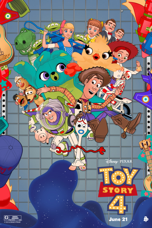 Official Toy Story 4 Art commissioned by disney under Poster Posse