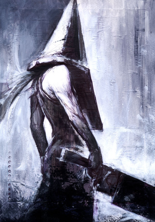 gomakeawaffle:  Pyramid Head concept art by Masahiro Ito