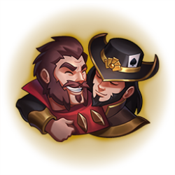 Graves & Twisted Fate - Pride 2022 Emotes! #graves#twisted fate #league of legends  #league of legends champion #pride#gay pride#lgbtq#poro #league of legends emotes #emotes#official