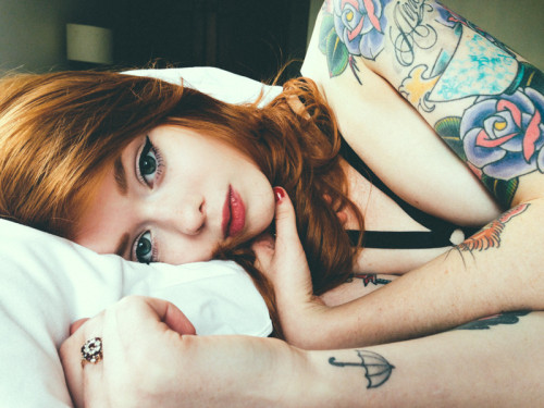 If you like redheads, freckles and pale ladies follow me HERE :)