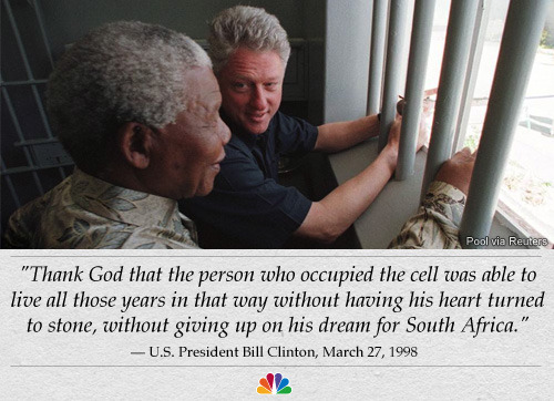 nbcnews:  Nelson Mandela dead at 95 Nelson Mandela, the revered South African anti-apartheid