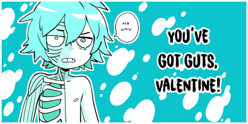 devilscandycomic: happy valentines day from a bunch of little monster nerds XOXOXO!!!