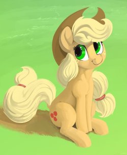 the-pony-allure:Ordinary Applejack by DimFann  &lt;3