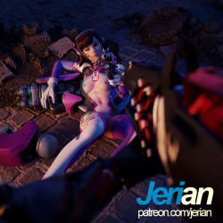 Jerian-Cg: 2K Version Available At Patreon Dva And Widow In A 1V1. Messing Around