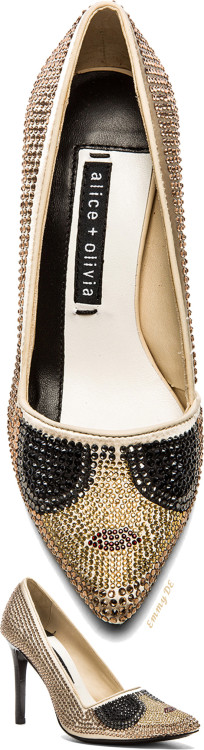 Emmy DE * ALICE + OLIVIA Dina Crystal High Heel