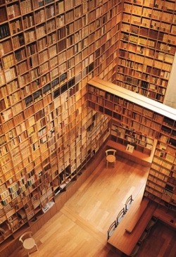 The Library At The Shiba Ryotaro Memorial Museum, Designed By Tadao Ando, Osaka,