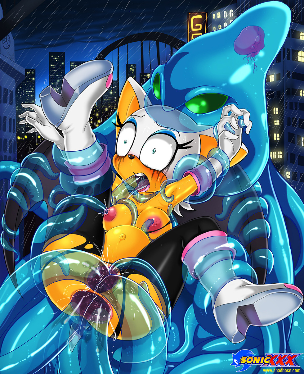 therealshadman:  Rouge The Bat Vs Chaos Part of the Sonic XXX series I did a while