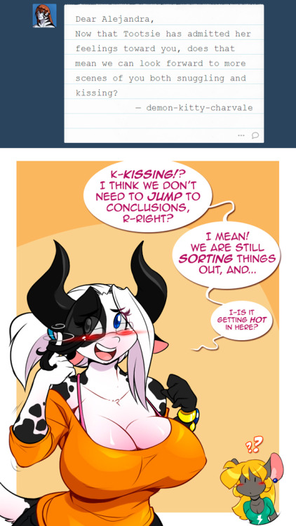 askthehighprime:  More Alejandra and Tootsie, still sorting things out.Done for the winner of this month’s Patreon Raffle. Thank you for your support! Check my Patreon HERE. 