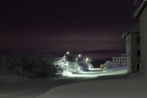 krasna-devica:Polar night in the Far North of Russia