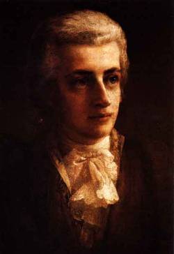 Wolfgang Mozart by Christian Vögel painted from life in 1789