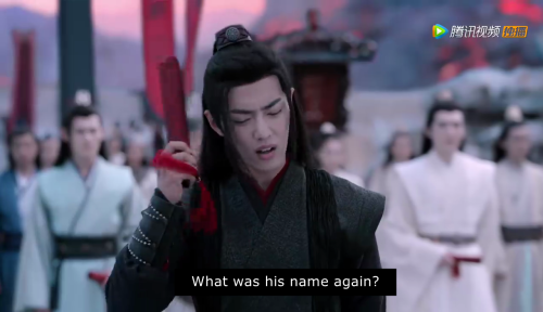 incorrectcqlsubarchive:   72.) Let him have this one. Wei Ying’s gonna snatch his wig soon.  