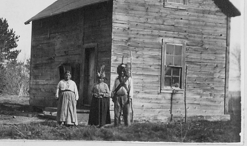 Survey of Ga gi ga bi tung (Jack Doud) and his wife, of the Lac du Flambeau Tribe, 5/10/1922. (G.A.R