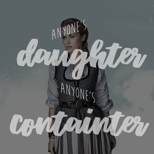 jameshamilton:“You don’t have to be anyone’s daughter, anyone’s containerto have value.Motherless, y