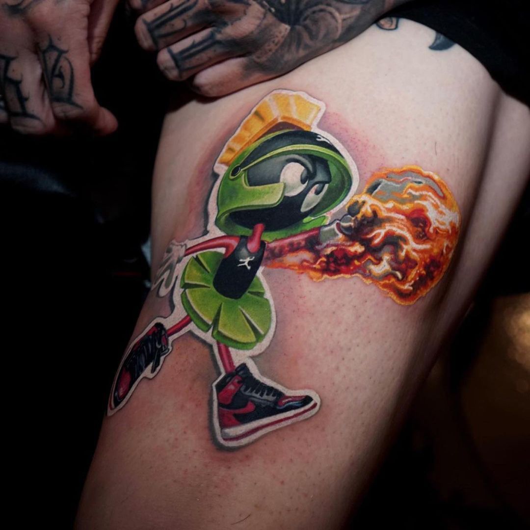 Marvin the Martian tattoo  Keenan Pepper  Flickr
