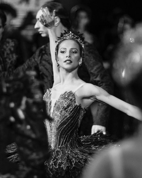 enchanted-keys:Francesca Hayward as Odile in Swan Lake (Royal Ballet 2022)- photos by Charlie Dailey