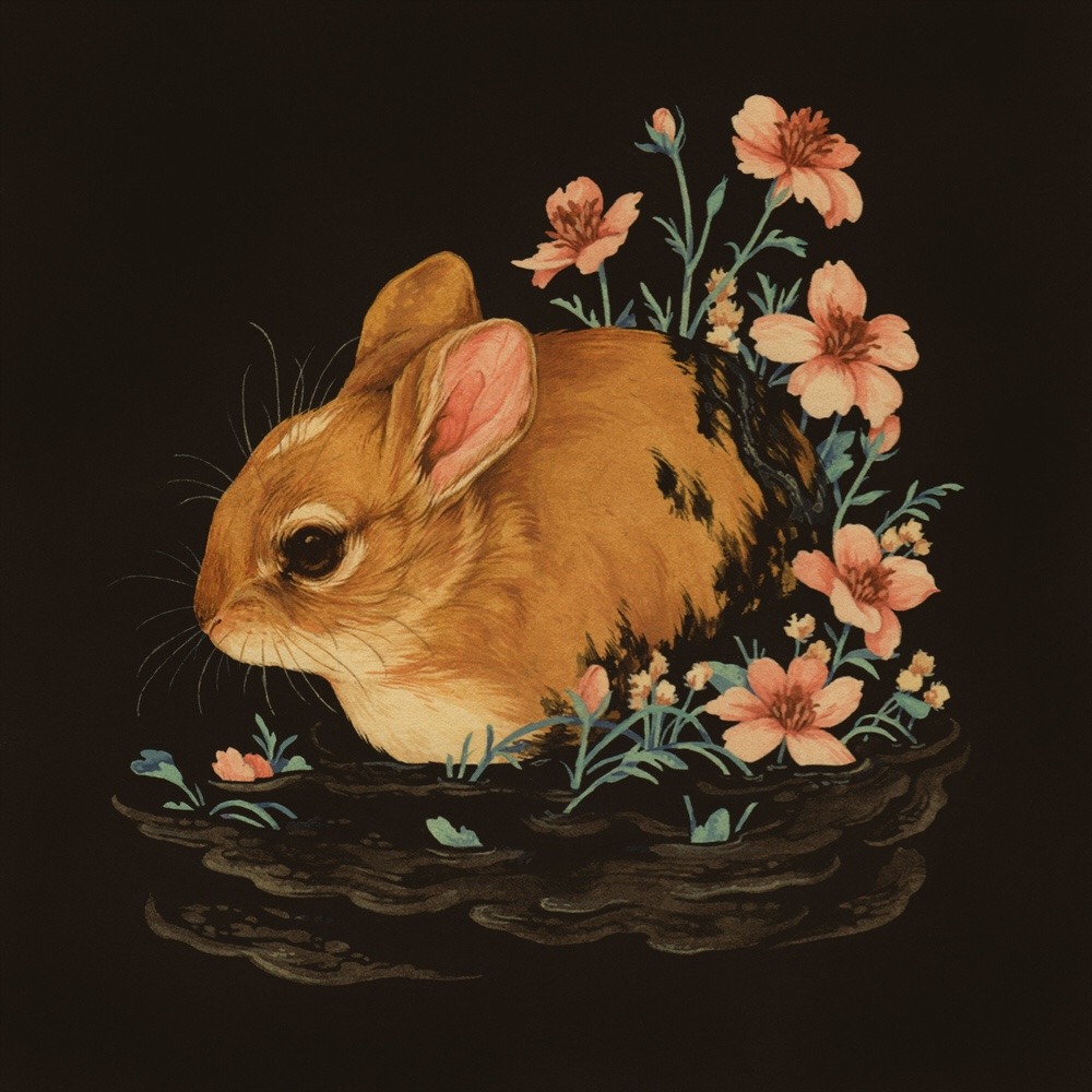 teaganwhite: ‪&quot;Sludge&quot;, 6&quot;x6&quot;, gouache &amp;