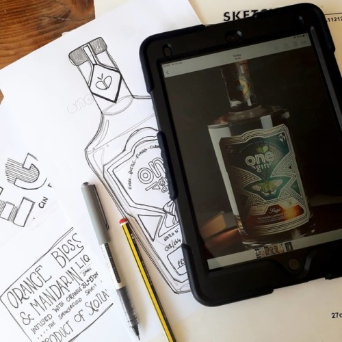 Moved all the gin round at work and it has inspired my afternoon drawing…not done any product