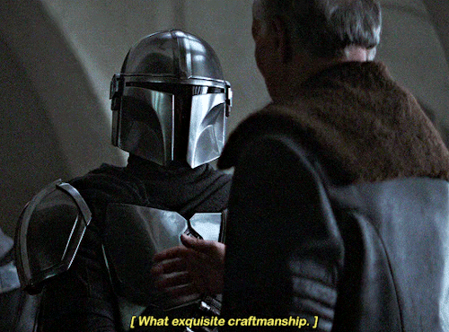 themandaloriandaily:#old creepy white man touches local mandalorian dad’s armor and weirds him