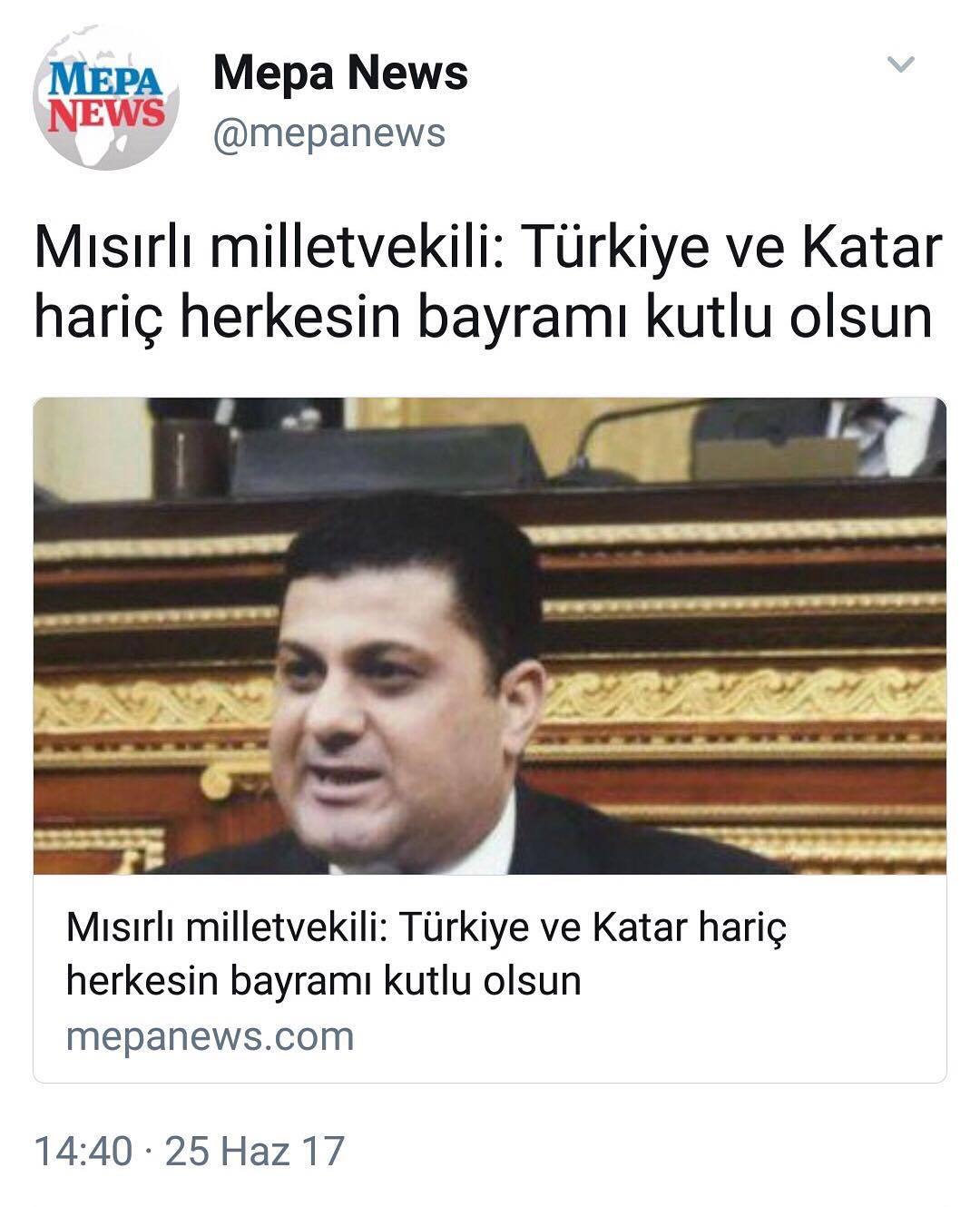 Mısırlı milletvekili:...