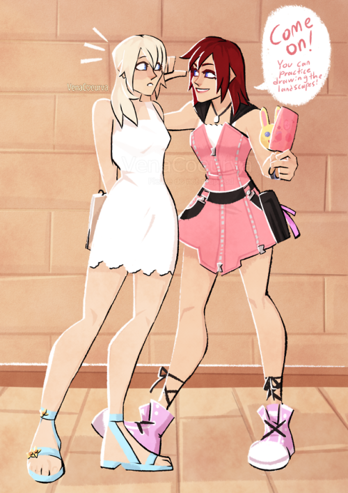 venacoeurva:    I wish they could have hung out in KH2 a bit more :‘o -Don’t reupload/edit/use without proper credit, ask first please-