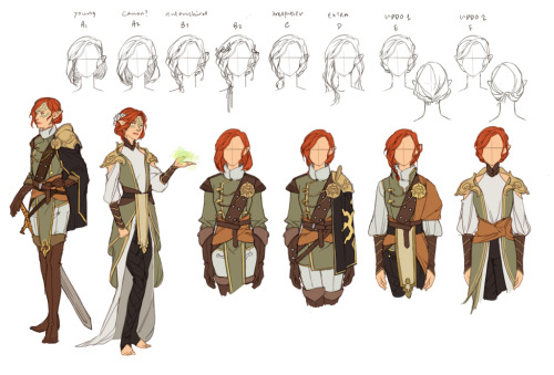 crys-sketchblog: Tried doing some more designs for my Lavellan and this was the result /o/no more nu