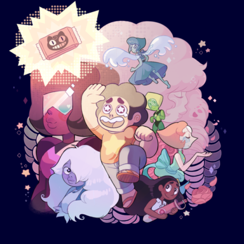 passionpeachy:hello I tried designing a t-shirt for the Steven Universe fan forge contest thing and 