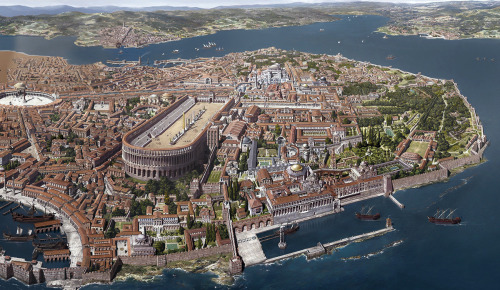 13th century Constantinople, very accurately depicted by Antoine Helbert. 