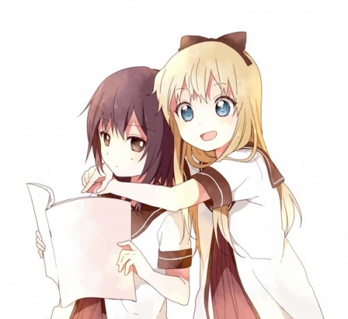 nekogamirei:Girls from Yuru Yuri series by Namori.