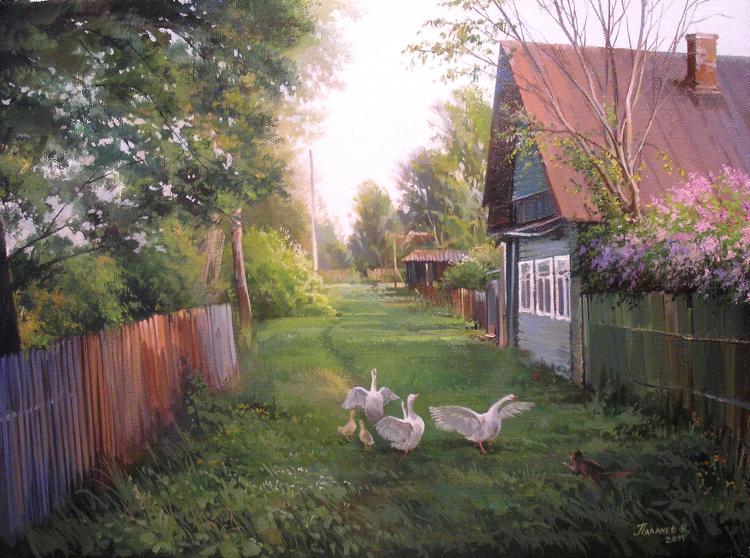picturesque-russia:  Вячеслав Палачев. Ранним утром. /