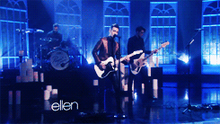 damnpanicatthedisco:  Performing on the Ellen Show (+) 