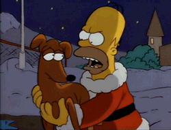 mysimpsonsblogisgreaterthanyours:   Simpsons Roasting on an Open Fire (s01e01)  