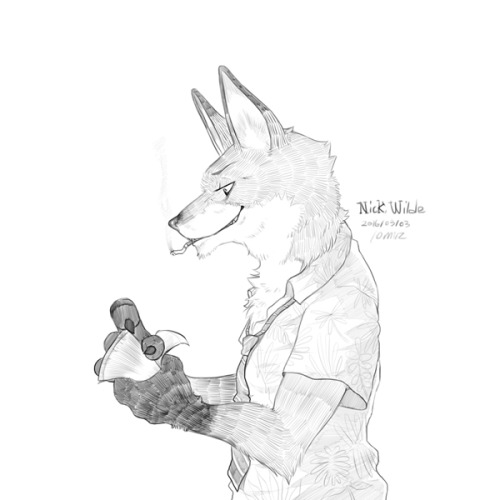 10milz:  Zootopia quick sketches # 1 
