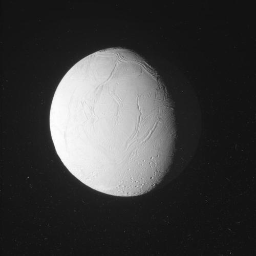 poseidhn: The spacecraft Cassini captured some raw images of the icy Saturn moon, Enceladus from jus