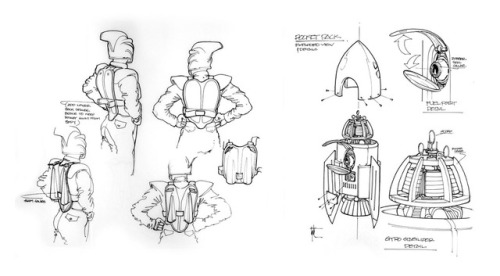 talesfromweirdland:Concept art by Edward Eyth for THE ROCKETEER (1991).