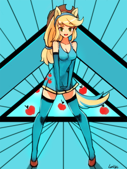 tehlumineko:  AppleJack - ME!ME!ME! commissioned