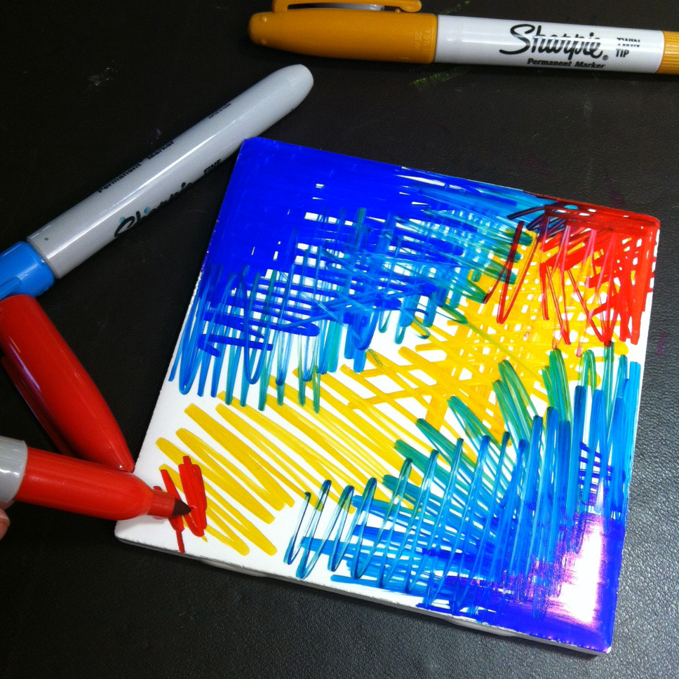 Sharpie — Your coffee table is bored…brighten it up and...