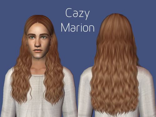 Retextured hairs I should’ve uploaded years ago, part 03/34Cazy Marion    Polycount: ~18.000, cu-euC