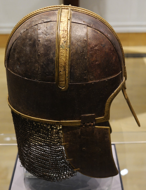 The York Anglo-Saxon Helmet, The Riverside Arts Centre Museum, Nottingham, 6.1.18.Created around 750