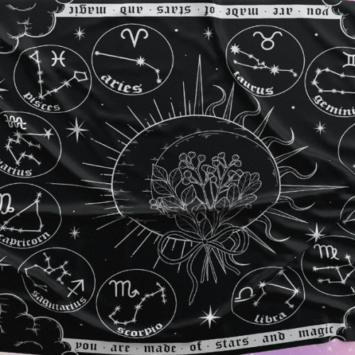 The Celestial Magic throw blanket is now available on my etsy ✨ a celestial,magical print featuring 